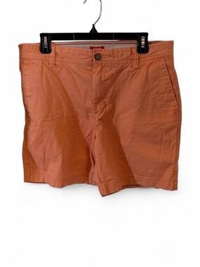 Izod Men's Flat-Front Casual Shorts - Terracotta